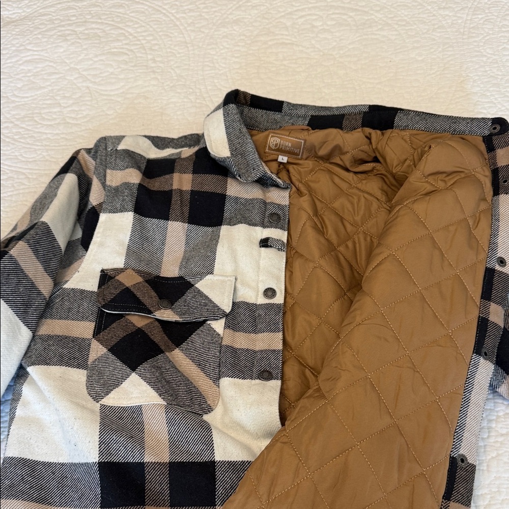 Born Primitive Checkered Shirt Jacket - Picture 3 of 4